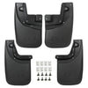 G-PLUS Heavy Duty Molded Mud Flaps Compatible with Toyota Tacoma w/Fender Flares 2005-2015 4PCS Mud Guards Splash Front & Rear Mudguards Black