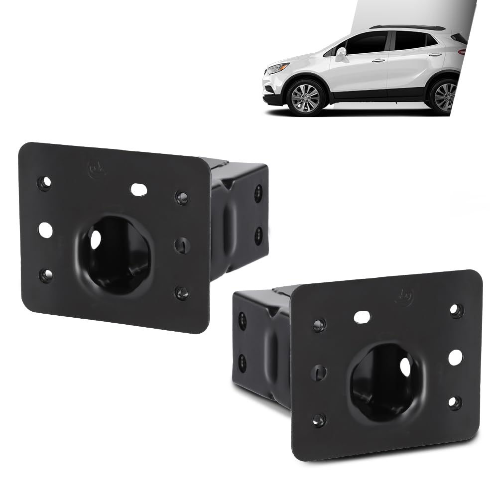 G-PLUS Bumper Impact Bar Bracket Set Compatible with Buick Encore 2013-2017 Chevy Trax 2013-2016 42392685, 42392684 Black