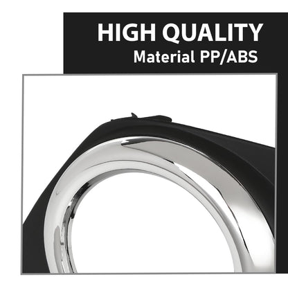 G-PLUS Left Front Bumper Fog Light Cover Trim Compatible with Toyota RAV4 2009-2013 521280R040, 521280R010