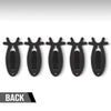 G-PLUS 5 Pack of Wall Hanger Hook European Antler Style Wall Mount Bracket for Hanging Mounting Deer, Antler S, Whitetail Deer, Mule Deer and Many Other Animals Living Room Bedroom Home Decor Black