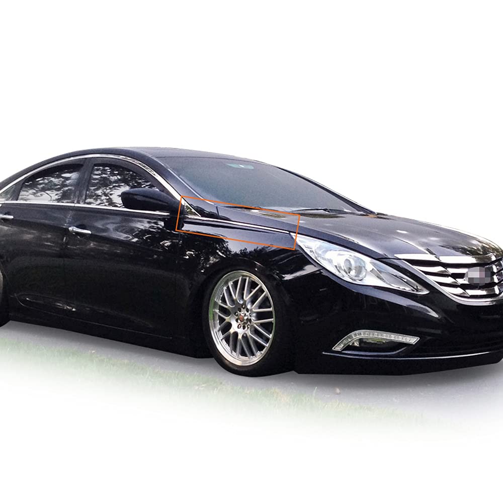 G-PLUS Molding Trim Compatible with 2011-2014 Hyundai Sonata,Front Right Passenger Fender Garnish Chrome