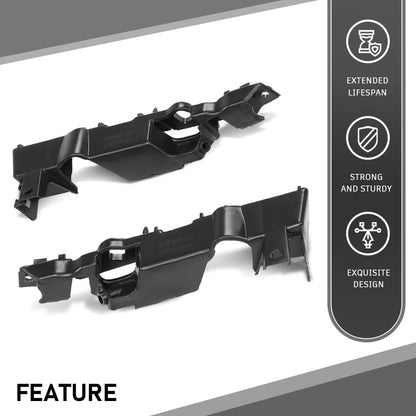 G-PLUS Pair Front Bumper Brackets, Compatible with Audi S6/ A6/ A6 Quattro 2012-2018, Left Driver & Right Passenger Side 2PCS, 4G0807283, 4G0807284