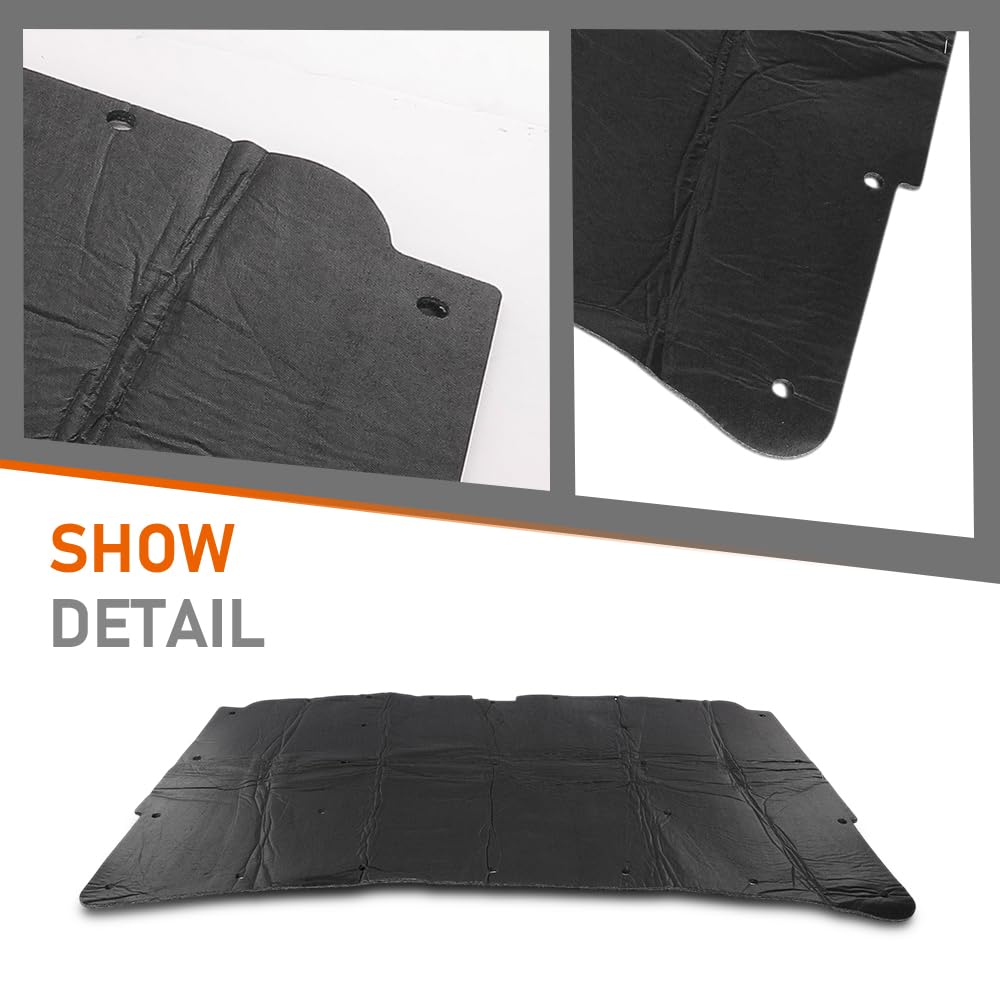 G-PLUS Hood Insulation Pad w/ Clips Compatible with Dodge Ram Truck 1981-1993 | OE Replacement | Noise & Heat Reduction | 1-Year Warranty