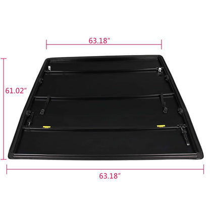 T3 Tri-Fold Truck Tonneau Cover Replacement for Nissan Frontier 2005-2021 / Suzuki Equator 2009-2014 | Fleetside 5' Bed | for Models with or Without The Utili-Track System
