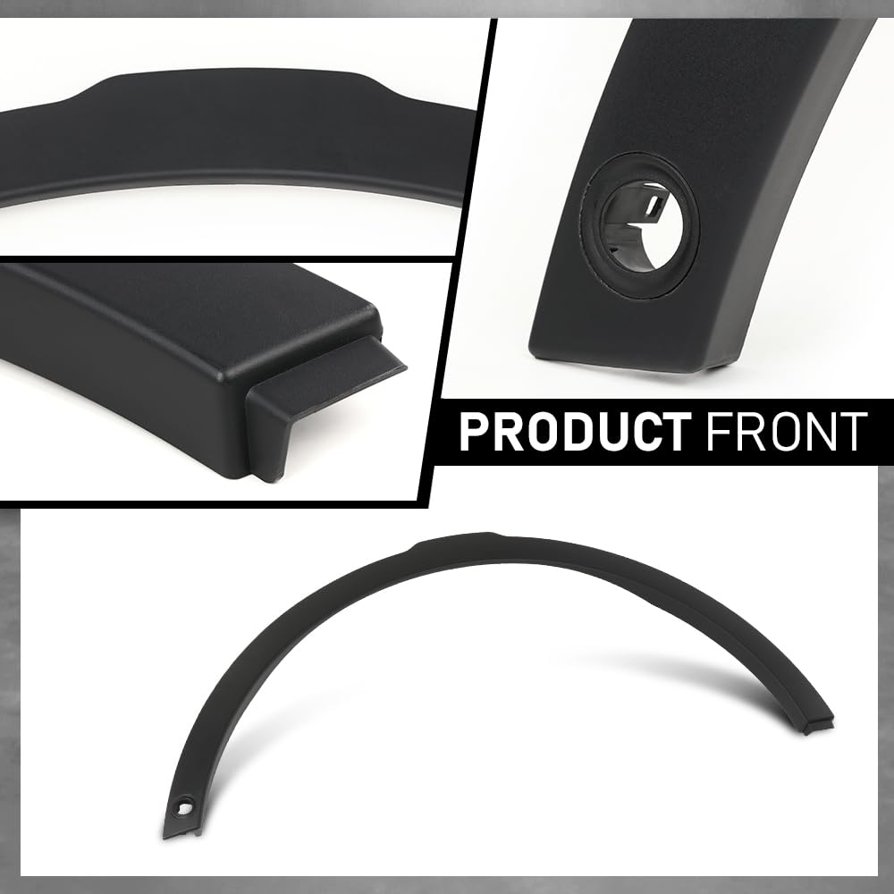 G-PLUS Front Left Wheel Arch Fender Trim Molding with Sensor Hole Compatible with Range Rover Evoque 2012-2019,Fit for Models With Active Park Assist System