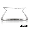 G-PLUS Upper & Lower Chrome Grille Molding Trim Compatible with LX RX350 RX450h 2016-2019/RX350L RX450hl 2018-2019 LX1210114, LX1202110, 531210E120, 531220E060 Silver