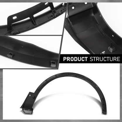 G-PLUS Front Left Fender Flare Compatible with Ford Explorer/Police Interceptor Utility 2016-2019, Left Driver Side Wheel Trim Opening Molding, FB5Z16039AB, FO1290130