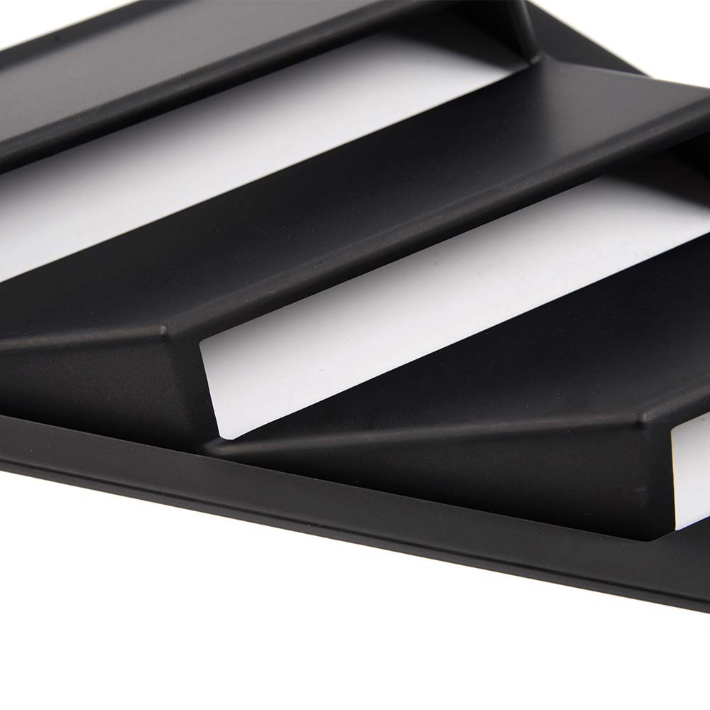 2pcs Window Louvers Cover Scoop Vent Sun Shade Fit for 2016-2018 Compatible for Honda Civic 10TH Sedan 4 Door Side ABS Window Louvers Cover Sun Shade 2016 2017 2018 16 17 18