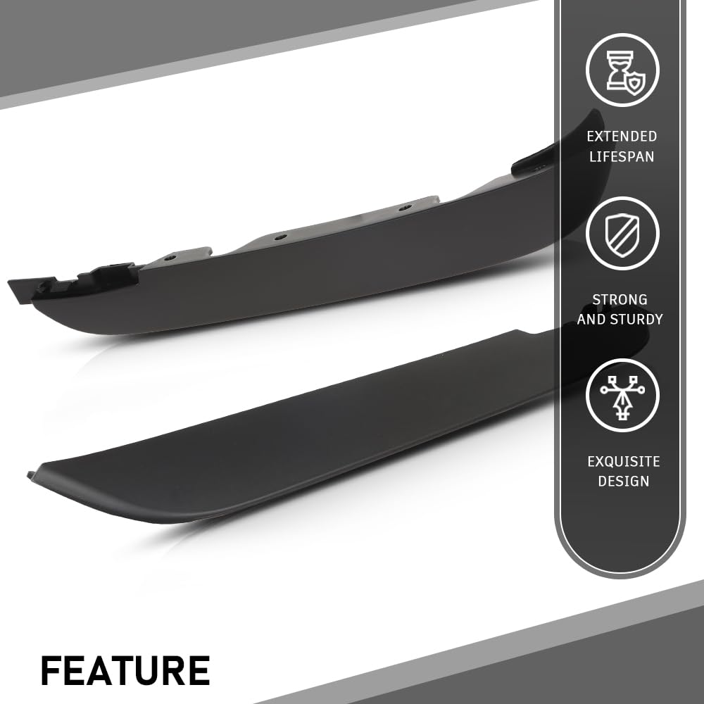 G-PLUS Pair Front Lower Bumper Air Deflector, Compatible with Land Range Rover Evoque (submodel: Prestige, Pure) 2012-2015 Spoiler Valance Air Dam Deflector LR026536, LR026537