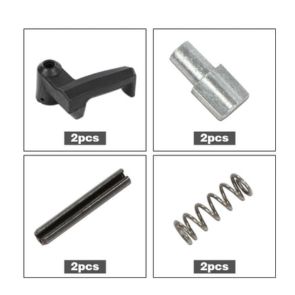 G-PLUS Vent Window Handles and Locks - Compatible with Ford F150/Bronco 1980-1996, E100 Econoline Club Wagon 1980-1983, E150 E250 E350 1980-1991 - LH & RH Black Window Crank