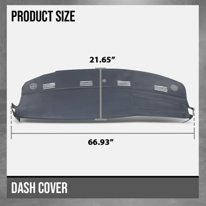 G-PLUS TPE Dash Cover Dashboard Panel Compatible with Dodge Ram 1500 2002-2005 Fit Dodge Ram 2500 3500 2003 2004 2005 Blue