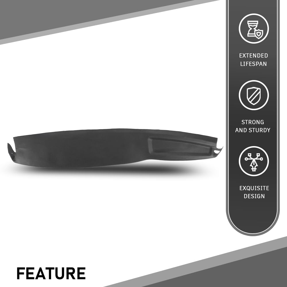 G-PLUS TPE Molded Dash Cover Black Compatible with 2002 2003 2004 2005 Dodge Ram 1500/2003-2005 Dodge Ram 2500 3500