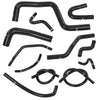 G-PLUS Silicone Radiator Hose Kit w/Clamps Compatible with Honda/Acura Integra DC4 DB7 RS LS GS SE with B18B1 Engine 1994-2001 Black