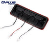 G-PLUS Rear LED Third Brake Light Compatible with Ford F150 Lobo 2004 2005 2006 2007 2008/ Ford Explorer Sport Trac 2007-2010/ Lincoln Mark LT 2006-2008 3RD Cargo Led Tail Lamps Red Lens Black Housing