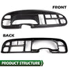 G-PLUS Dash Bezel + Dashboard Cover Set w/Clips Compatible with 1998-2002 Dodge Ram 1500 2500 3500 Beige