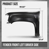 G-PLUS Fender Primed Steel Front Left Driver Side Compatible with GMC Canyon 2015 2016 2017 20108 2019 2020 2021 2022 GM1240405, 23354492 Black