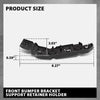 G-PLUS Pair Front Bumper Bracket Support Retainer Holder, Compatible with Jeep Grand Cherokee 2021-2023, LH Driver & RH Passenger Side 2PCS, 68408115AB, 68408114AB