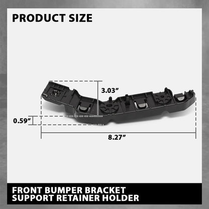 G-PLUS Pair Front Bumper Bracket Support Retainer Holder, Compatible with Jeep Grand Cherokee 2021-2023, LH Driver & RH Passenger Side 2PCS, 68408115AB, 68408114AB