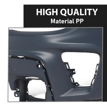 G-PLUS 1PC Front Upper Bumper Cover Compatible with Jeep Renegade Non Trailhawk 2019 2020 2021 2022, 6VM44TZZAA, CH1014136, Black