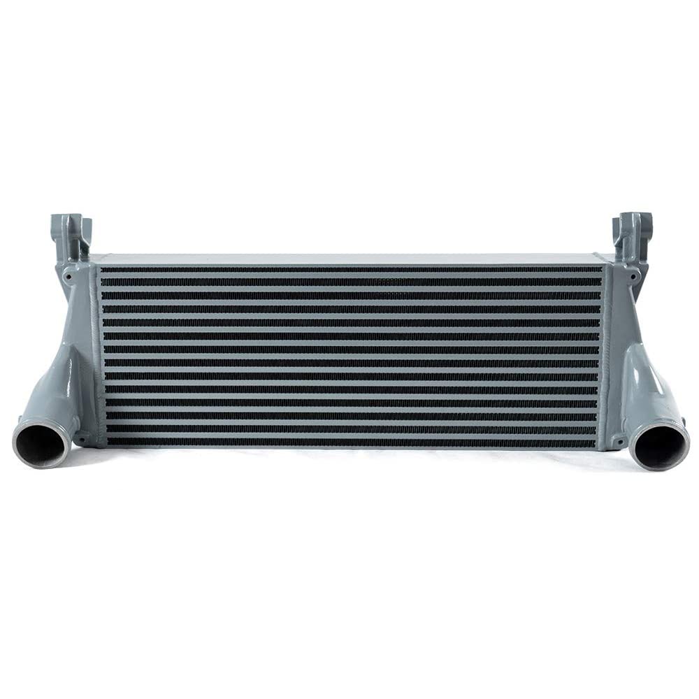 G-PLUS Charge Air Cooler/Intercooler Compatible With 2013-2018 Ram 2500 3500 6.7L Aluminum Tank Tube & Fin Core Silver