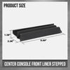 G-PLUS Center Console Front Rubber Liner Stepped Compatible with Chevy Silverado GMC Sierra 2014 2015 2016 2017 2018 2019 22781201 Black