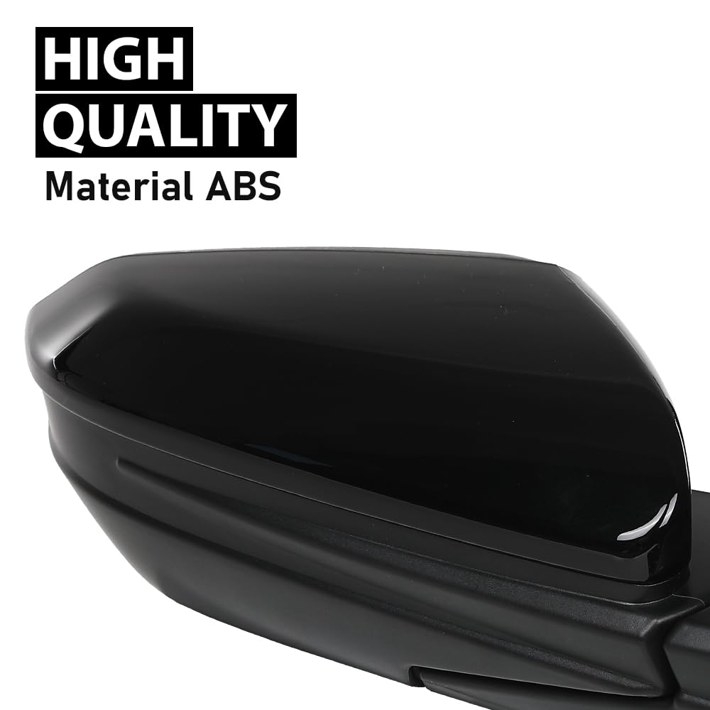 G-PLUS Power Mirror w/ 3-Pin Right Passenger Side Compatible with Honda Civic DX 2016-2020/Fit Honda Civic LX 2015-2021 Manual Folding 76208TBAA03ZA-PFM 76208TBAC03ZA-PFM Glossy Black