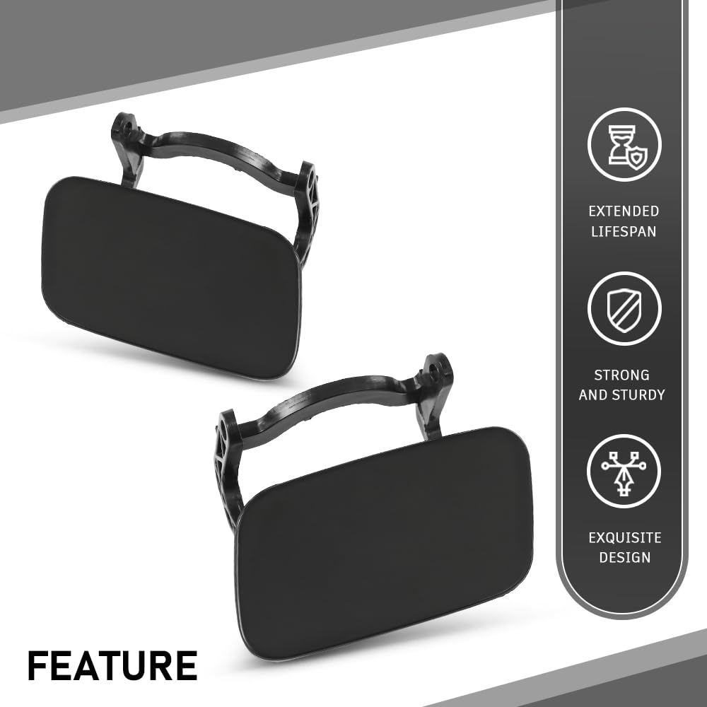 G-PLUS Front Bumper Headlight Washer Cap Cover Left&Right Compatible with Audi A4 B8 2008-2012 (Not Fit S4 or Sline Models) 8K0955275, 8K0955276