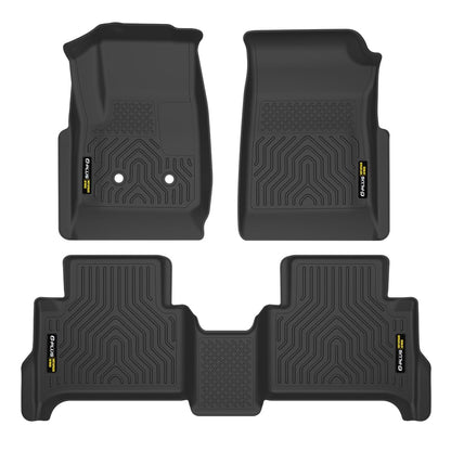 G-PLUS Cargo Liners Compatible with Chevy Colorado Crew Cab 2015-2022/Fit GMC Canyon Crew Cab 2015-2022,All Weather Full Cover Protection 1st & 2nd Row TPE Floor Liner,alfombras para carro