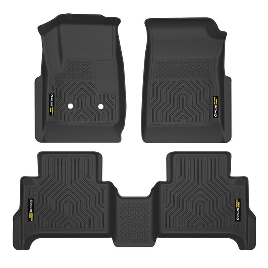 G-PLUS Cargo Liners Compatible with Chevy Colorado Crew Cab 2015-2022/Fit GMC Canyon Crew Cab 2015-2022,All Weather Full Cover Protection 1st & 2nd Row TPE Floor Liner,alfombras para carro