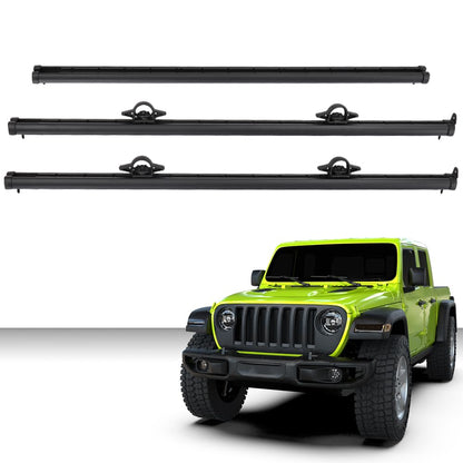 G-PLUS Trail Rail System Tie Down Rails Compatible with Jeep Gladiator 2020 2021 2022 2023