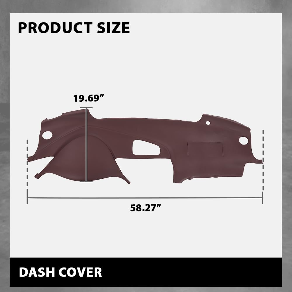 G-PLUS TPE Dash Board Cover Light Dashboard Cap Red Compatible with 2004 2005 2006 2007 2008 Acura TL