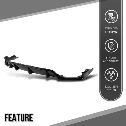 G-PLUS Rear Diffuser Compatible with BMW G06 X6 M Sport Bumper Only 2020 2021 2022 2023 2024, Not Fit F96 X6M Rear Diffuser Lip Gloss Black