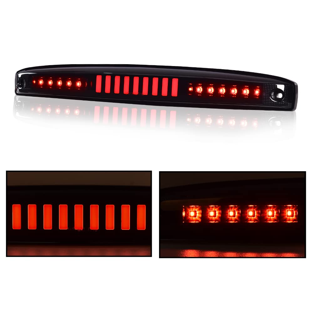 G-PLUS LED Tailgate High Mounted Brake Light Compatible with 2003-2006 Dodge Ram 2500 3500 Rear Center Tailgate Lamp I Brake Light Replacement 05086509AA