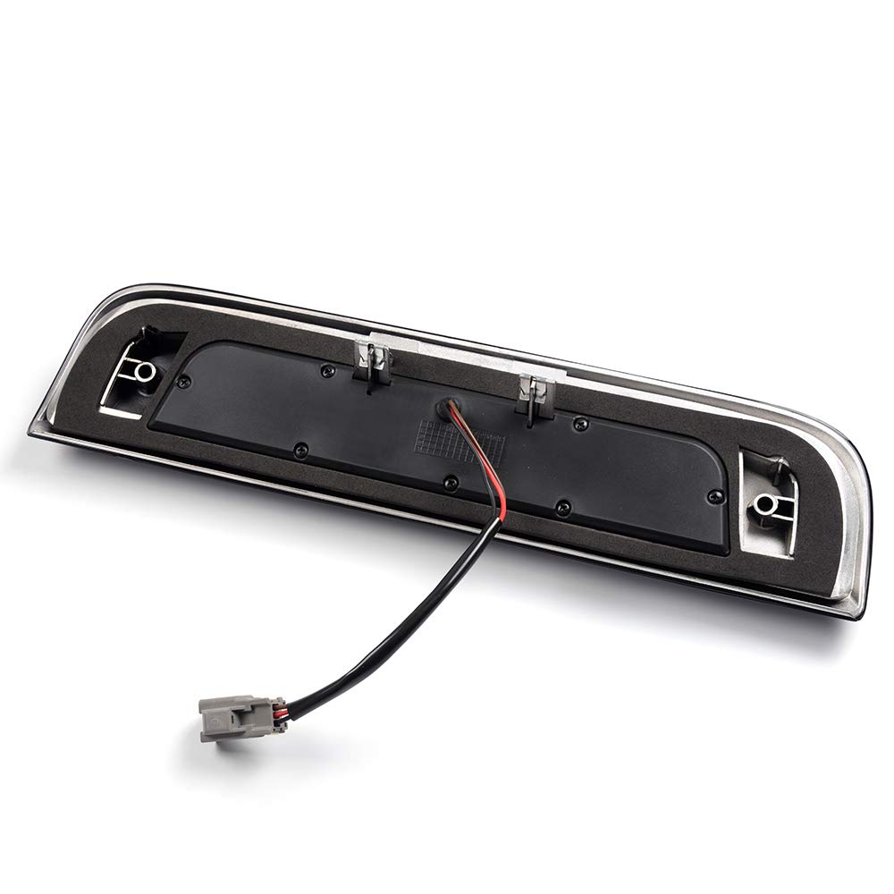 G-PLUS Rear LED Third Brake Light Compatible With 2014-2018 Chevy Silverado/GMC Sierra1500/2500HD/3500,3RD Cargo Led Tail Lamps Chrome Housing,Smoky Clear Lens