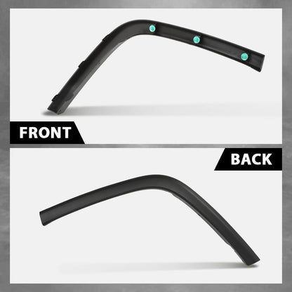 G-PLUS Rear Left Fender Flares Compatible with Jeep Grand Cherokee 2011-2021 Wheel Opening Molding Arch Trim 1MP35RXFAH Black
