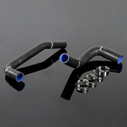 G-PLUS Silicone Radiator Hose Pipe Kit Compatible with Jeep Wrangler YJ/TJ 2.4L 4.2L 1987-2006, 3-Ply Nylon Silicone 4.5mm Thickness, Black