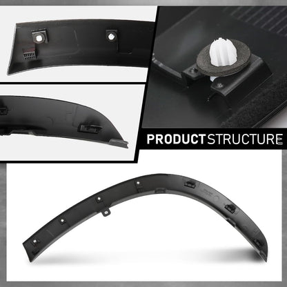 G-PLUS Rear Fender Trim Wheel Arch Molding Passenger Right Compatible with Toyota Highlander 2020-2023 750870E030, TO1791116