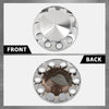 G-PLUS Rear Wheel Cover Axle 33mm Spiked Hub Cover Kit Removable Caps Compatible with Semi-Trucks 22.5" and 24.5" Wheels ABS Chrome Semi Truck Hub Covers