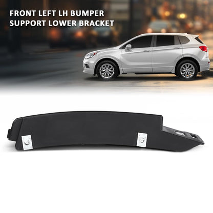 G-PLUS Front Left LH Bumper Cover Support Lower Bracket Compatible with Buick Envision 2016 2017 2018 2019 2020 22905948, GM1026101 Black