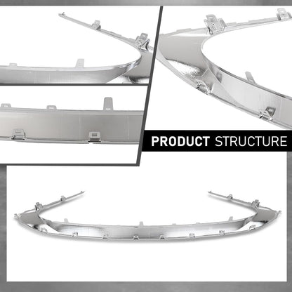 G-PLUS Front Bumper Lower Molding Trim Compatible with LX ES350 ES300h Base Sedan 4-Door 2016-2018 5310206150, 5310233080, 53122-06010 Silver