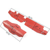 High Performance Radiator Shroud & Pulley Belt Cover Combo Compatible With 2008-2012 Subaru WRX & STi Red