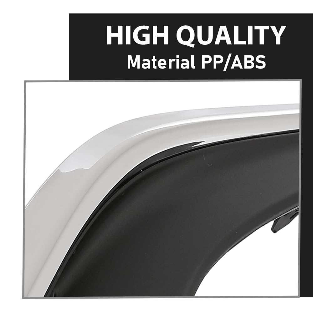 G-PLUS Bumper Trim Molding Front Passenger Right Side Fit Model Without F Sport Package,Fit LX ES250/ES300h/ES350 2019-2024 5310506010, LX1039128 Chrome And Black