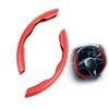G-PLUS Universal 15" Steering Wheel Cover Compatible with Most Car, trucks, SUV, sedans Car Anti-skid Steering Wheel Cover Steering Wheel Grip Protector 2 PCS (Red)