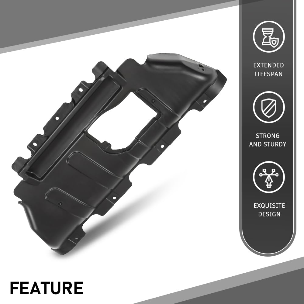 G-PLUS Front Engine Splash Shield, Compatible with Dodge Durango 2011-2024/ Jeep Grand Cherokee Summit 2021, 55079191AE, CH1228121