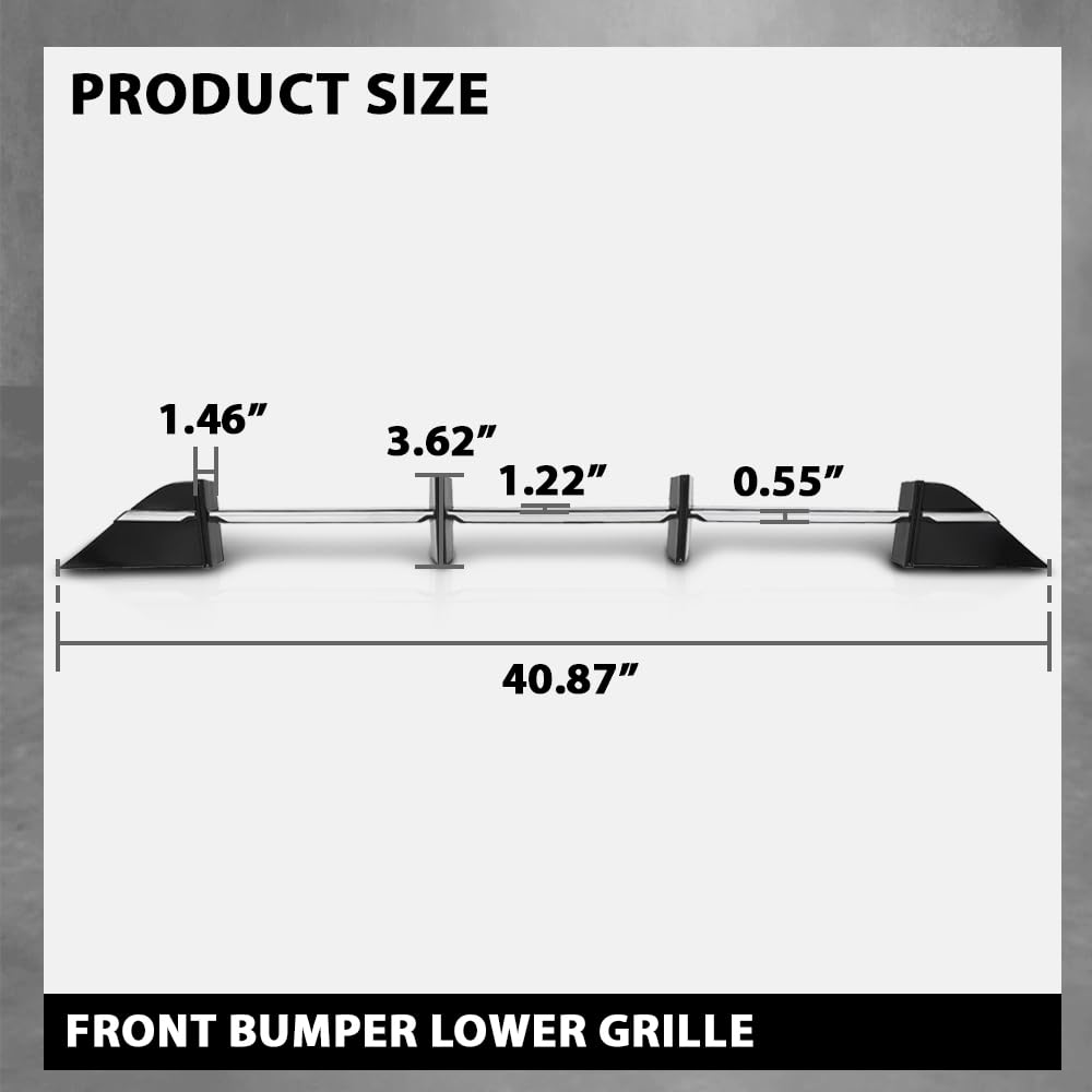 G-PLUS Front Bumper Lower Grille Compatible with Hyundai Sonata SE Hybrid 2020-2023 Chrome Strip 86531-L1100