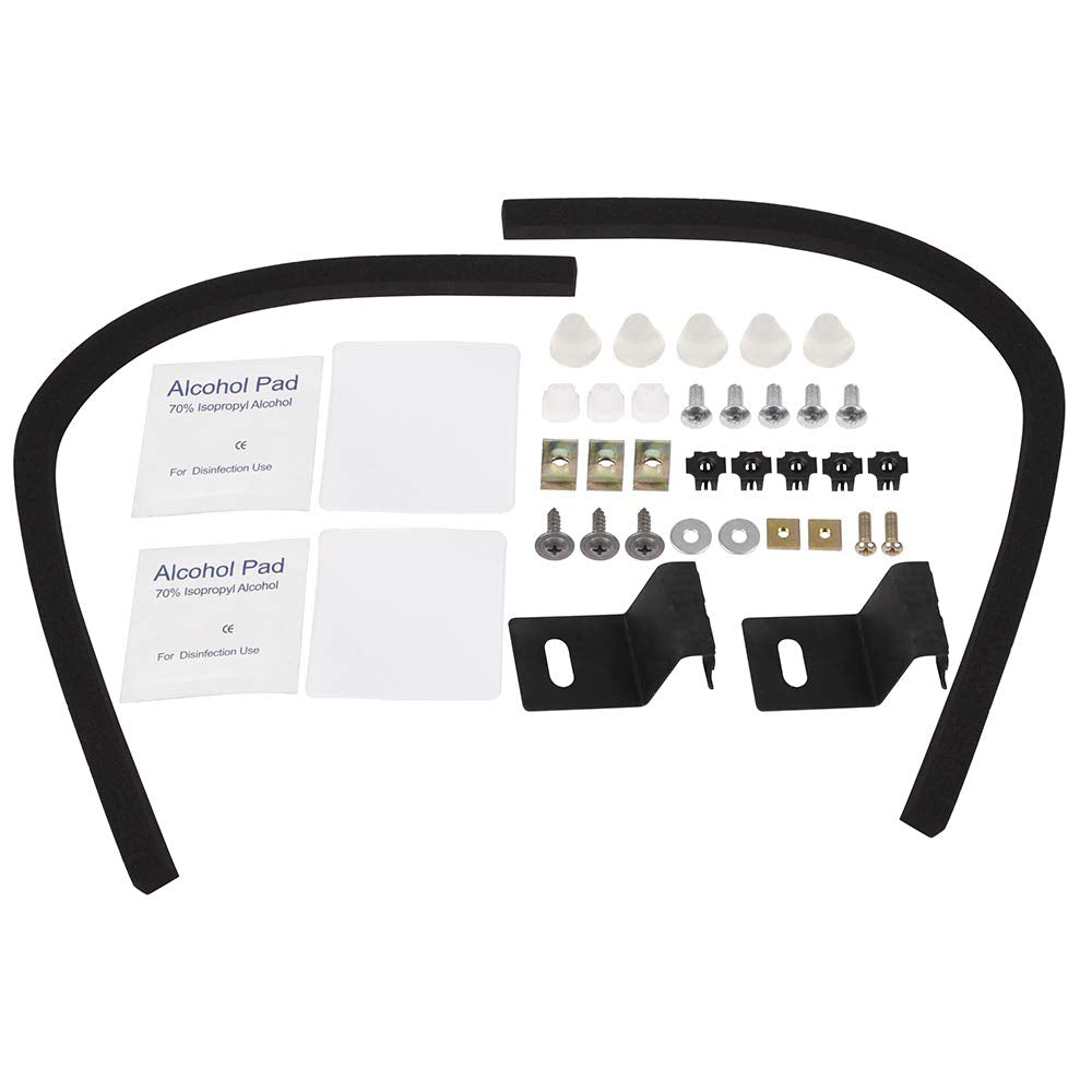 G-PLUS Hood Deflector Compatible With 2017-2019 Ford F250 F350 F450 F550 Super Duty,Bug Shield Guard Bonnet Protector,Black