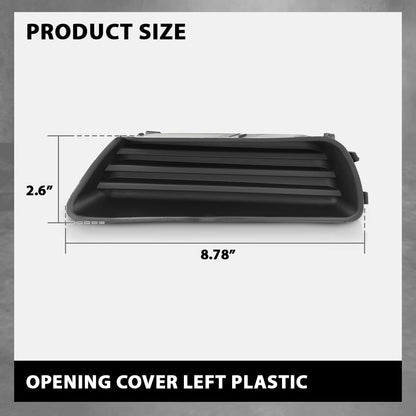 G-PLUS Left Fog Light Cover Compatible with Toyota Camry 2007-2009, Without Fog Light Hole 5212806050, TO2598103