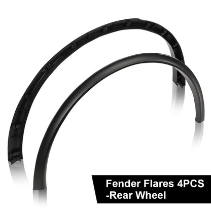 G-PLUS Fender Flares Compatible with Tesla Model Y 2020 2021 2022 2023 2024 Wheel Opening Molding Arch Trim 4PCS Matte Black