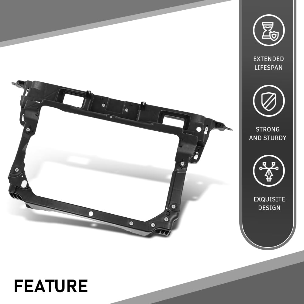 G-PLUS Radiator Support Assembly Compatible with Ford Edge 2011-2014 CT4Z16138C, FO1225230 Black