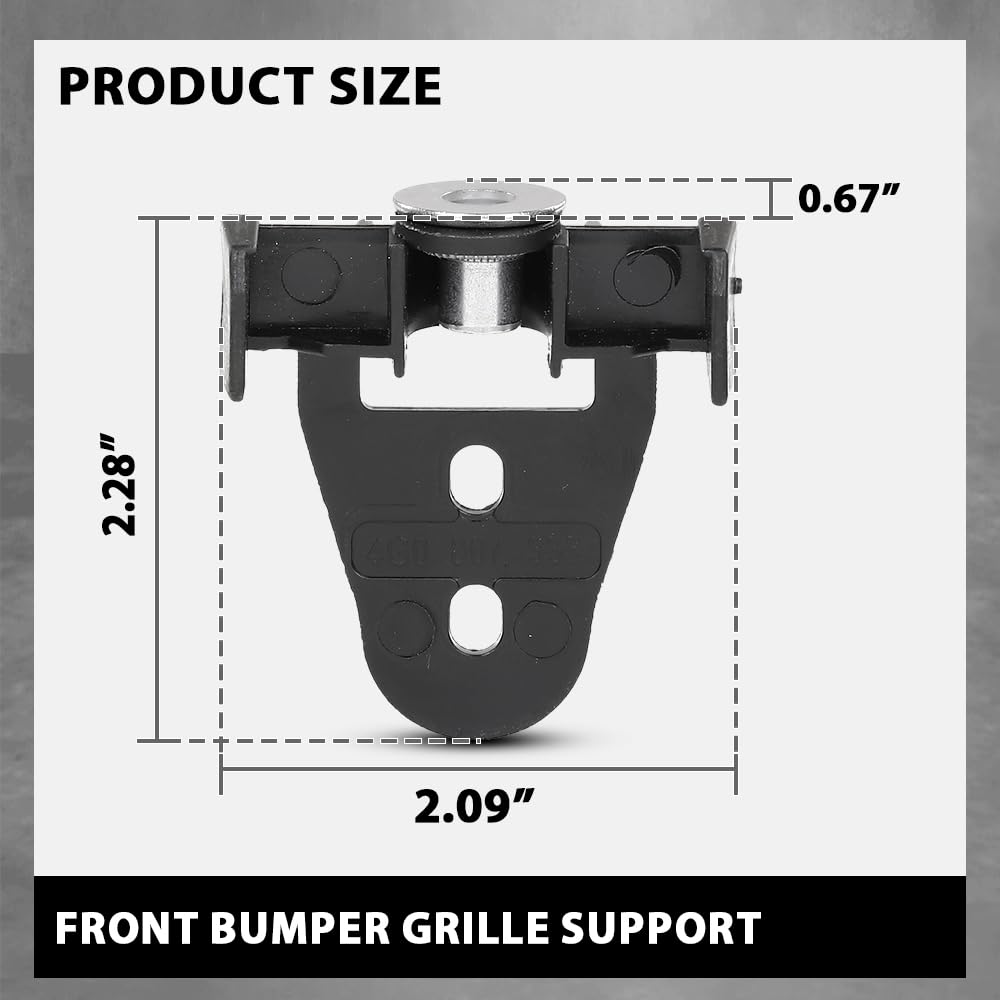 G-PLUS Front Bumper Bracket Holder, Compatible with Audi A6 A6 Quattro S6 RS6 A7 Quattro S7 RS7 2012-2018, 4G0-807-333, 4G0807333